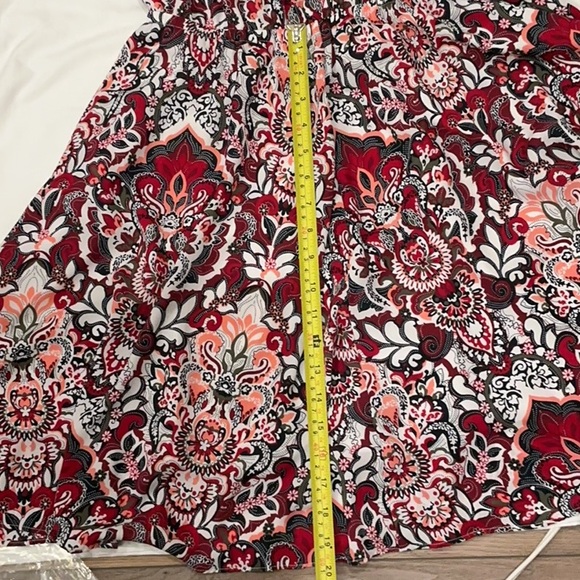 Banana Republic Red Floral Halter-Style Dress - Picture 10 of 10